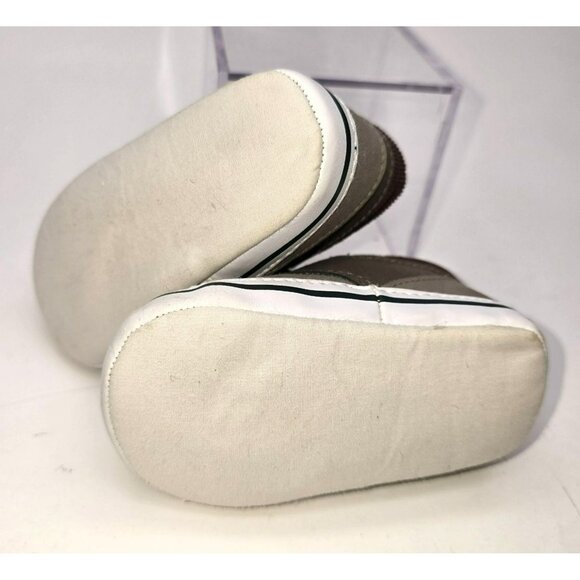 Gymboree Toddler Boys Gray Brown Faux Suede Lace-Up Ankle Boots Size 2 jj3734 - Picture 8 of 8